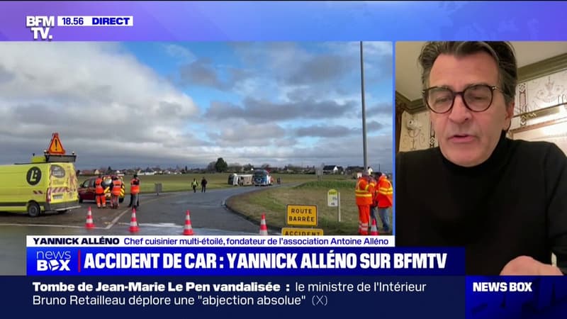 Accident de car en Eure-et-Loir: Yannick Alléno (chef et fondateur de l'association Antoine Alléno) déplore "une perte qui aurait dû être évitée par des mesures de contrôle"