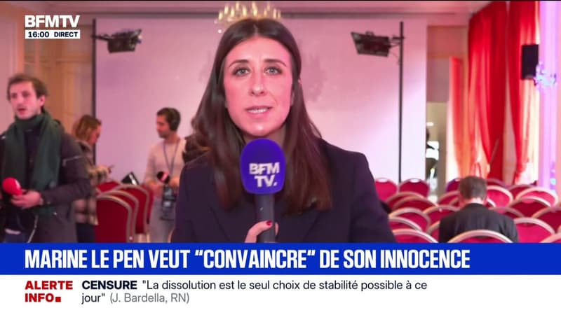 Marine Le Pen est "pleine d'espoir" avant son procès en appel qui s'ouvre demain à Paris