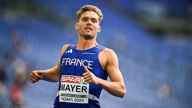 Kevin Mayer, le 10 juin 2024 à Rome, vise les minima pour la qualification olympique lors des championnats d'Europe