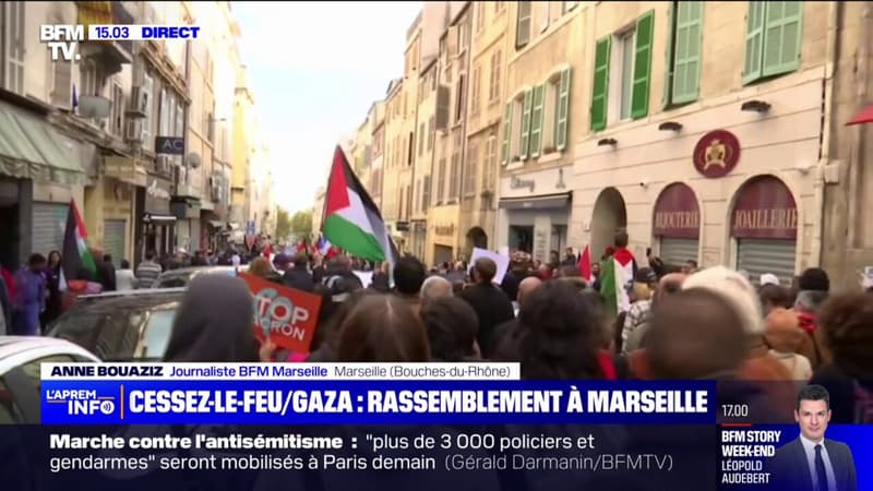 Marseille: un rassemblement pour un cessez-le-feu à Gaza