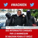 Nantes: des internautes choqués par le mannequin d'Emmanuel Macron pendu et brûlé