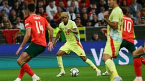 Lamine Yamal lors de la finale de Ligue des nations Portugal-Espagne, 8 juin 2025