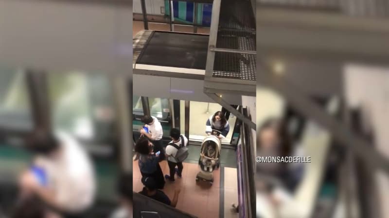 Des voyageurs sont restés bloqués dans le métro sur la ligne 14 mercredi.