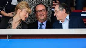 Julie Gayet en tribunes lors d'un match de la Coupe du monde féminine en 2019