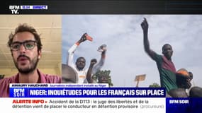 Manifestation devant l'ambassade de France au Niger: "Ils ont essayé de forcer l'entrée", raconte le journaliste  Amaury Hauchard