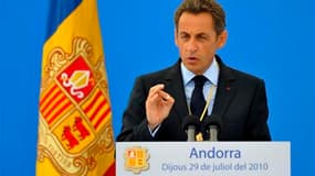 Nicolas Sarkozy s'est rendu jeudi en Andorre pour une visite de trois heures, un exercice rituel pour tout président français, co-prince de cette principauté vieille de sept siècles, ex-paradis fiscal frappé de plein fouet par la crise économique espagnol