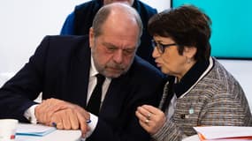 Éric Dupond-Moretti et Christiane Lambert le 3 mars 2023 au salon de l'agriculture à Paris