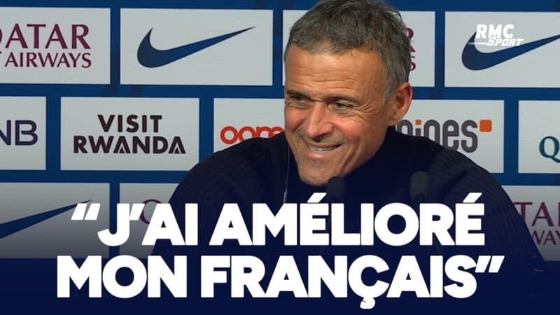 PSG : "Vous avez vu, je me suis amélioré en français", Luis Enrique un brin chambreur en conf'