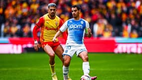 Ligue 1 - Kevin Medina et Wissam Ben Yedder lors de Lens-Monaco, le 25 février 2024