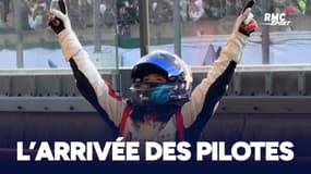 GP Explorer 3: Karchez vainqueur, les pilotes célèbrent avec le public à l'issue de la course sprint