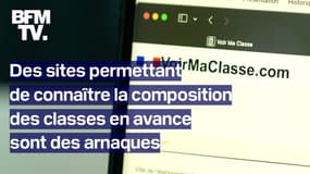 "Voir ma classe": des sites malveillants font croire aux élèves qu'il est possible de connaître la composition des classes avant la rentrée 