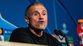Luis Enrique en conférence de presse avec le PSG le 4 novembre 2025