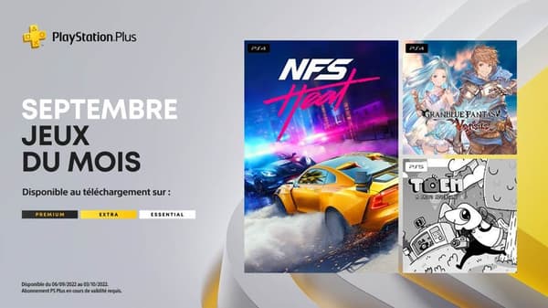Les jeux offerts aux abonnés du PlayStation Plus im September 2022.