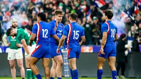 XV de France : la joie des Bleus après leur victoire contre l'Irlande