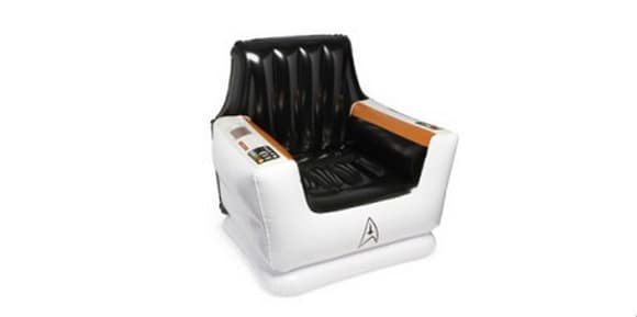 Le fauteuil Star Trek gonflable.