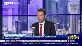 Alexandre Baradez (IG) : USA, l'indice des prix à la production en juin augmentent moins que prévu - 13/07