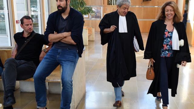 Mladen Mojinovic, Nikola Karabatic, Jean-Robert Phung et Françoise Delran