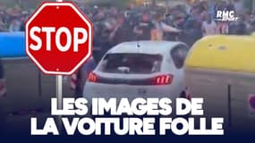 Les images de la "voiture folle" devant le stade pendant le derby barcelonais !