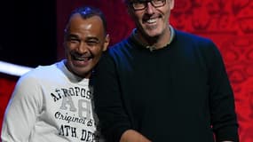 Cafu et Laurent Blanc