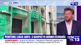 Peinture/lieux juifs : 3 suspects sebres écroués - 06/06