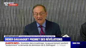 Patinage: "Je suis un homme imparfait mais je suis un homme clean", affirme Didier Gailhaguet
