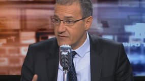 Le président de l'assemblée de Corse, Jean-Guy Talamoni, ce mercredi sur RMC et RMC Découverte.