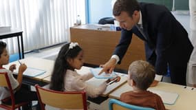 À la rentrée dernière, Emmanuel Macron s'était rendu dans une école de Forbach, en Moselle