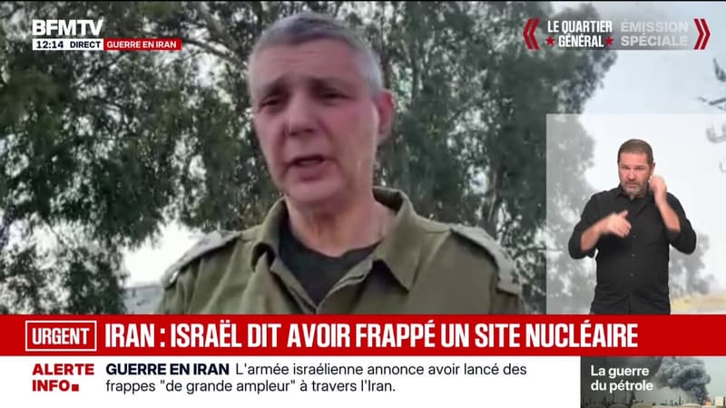 Israël revendique une frappe contre le nucléaire iranien, un porte-parole de l'armée israélienne réagit