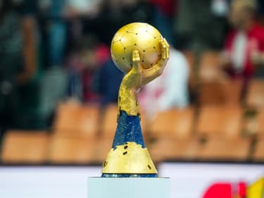 Le trophée du championnat du monde de handball.