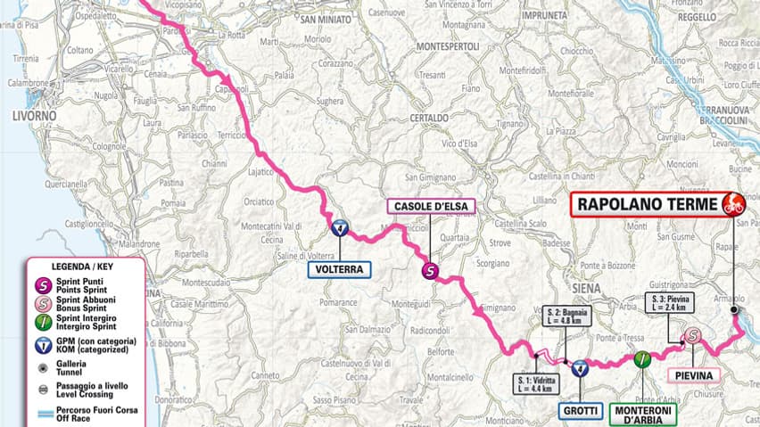 Parcours 6e étape du Tour d'Italie 2024. Parcours 6e étape du Tour d'Italie 2024.