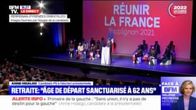 Anne Hidalgo: "Présidente, je sanctuariserai à 62 ans l'âge de départ à la retraite"