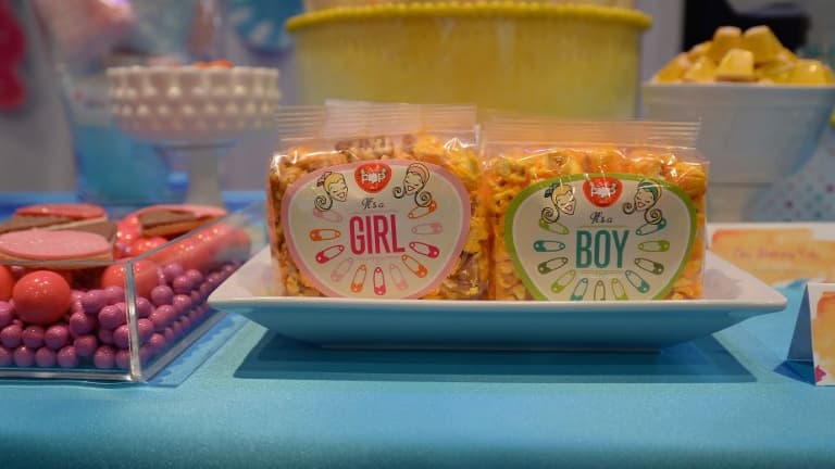 Le buffet de l'événement Babies"R"Us organisé par Heidi Klum.