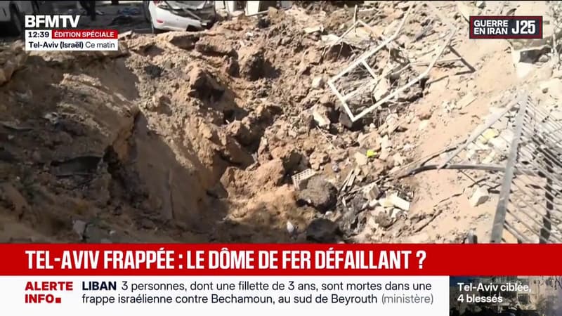 Guerre au Moyen-Orient: le dôme de fer israélien n'a pas réussi à intercepter des missiles iraniens à Tel-Aviv