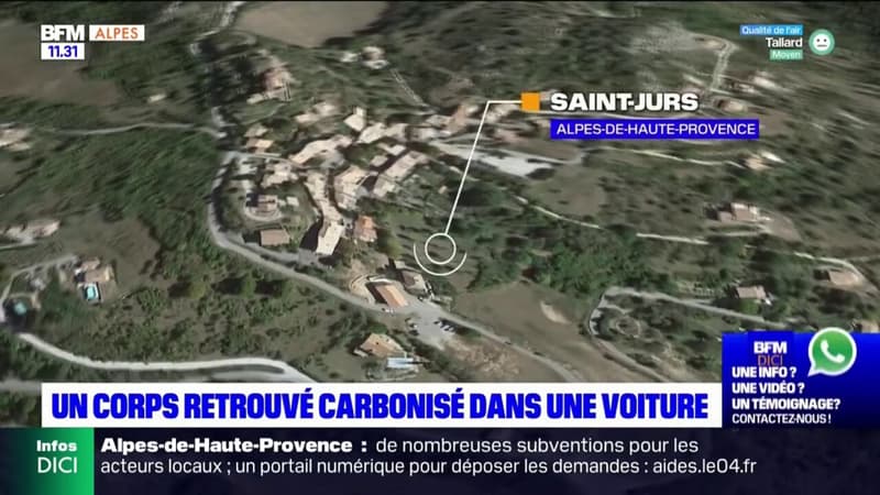 Saint-Jurs: un corps retrouvé carbonisé dans une voiture