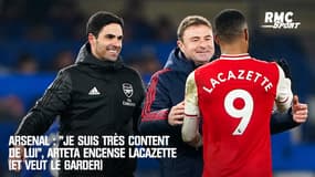 Arsenal : "Je suis très content de lui", Arteta encense Lacazette (et veut le garder)