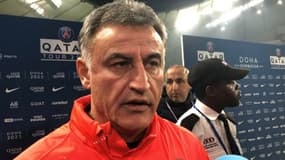 Christophe Galtier avec le PSG, à Doha le 18 janvier 2023
