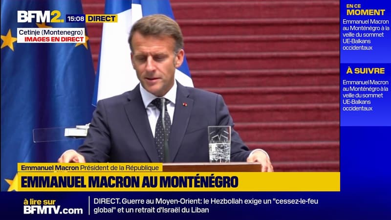 Processus d'adhésion à l'UE: Emmanuel Macron "confiant" sur l'avenir européen du Monténégro