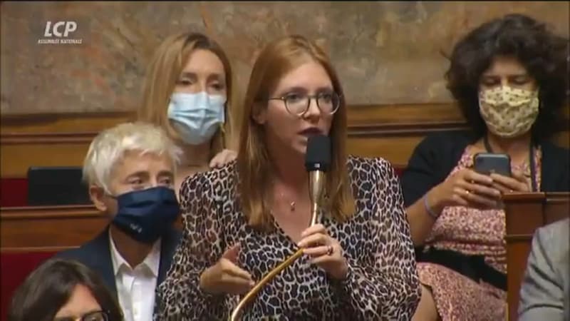 Aurore Bergé à l'Assemblée nationale.