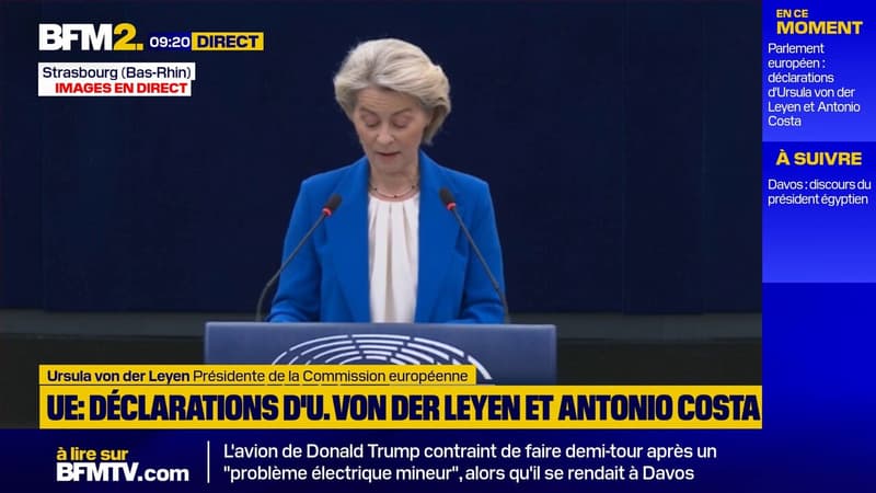 Groenland: "Nous sommes prêts à agir si nécessaire", avertit Ursula von der Leyen