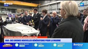 Catherine Vautrin en visite dans le Var : des drones nouvelles générations pour la marine