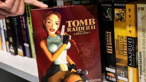 Le jeu vidéo Tomb Raider II, appartenant à la collection Charles Cros, exposée à la Bibliothèque nationale de France à Paris, le 4 août 2022
