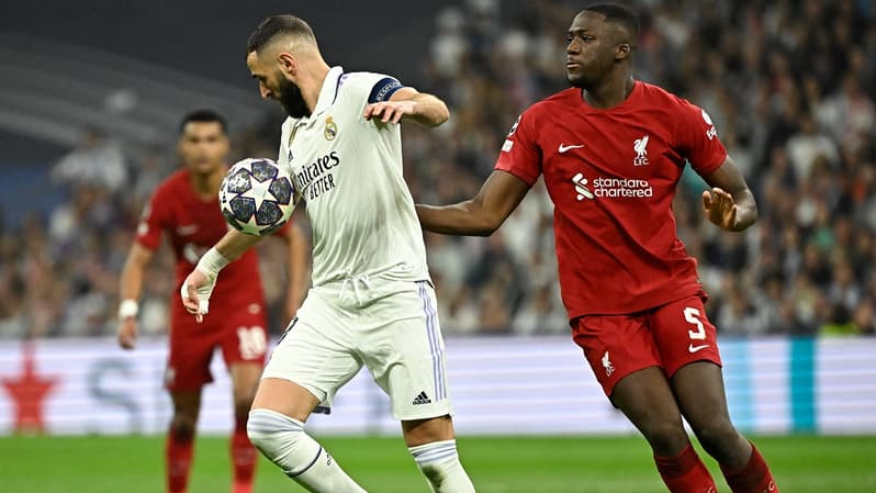 Karim Benzema et Ibrahima Konaté - Real Madrid-Liverpool - Ligue des champions