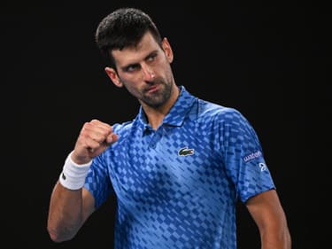 Novak Djokovic lors de la finale de l'Open d'Australie 2023.