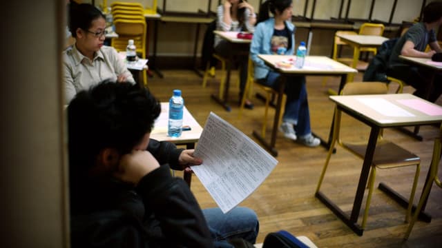 Épreuve du bac de philosophie (photo d'illustration)