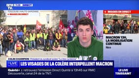 Colin Champion (La Voix Lycéenne): "Si Emmanuel Macron n'annonce pas dès le début le retrait de la réforme, je n'écouterais pas"