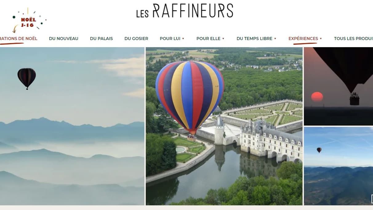 Un voyage en ballon, expérience proposée par le site Les Raffineurs.