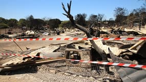 Le camping Lou Cigalon au lendemain du passage de l'incendie