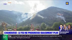 Incendie de Chanousse: le feu ne progresse quasiment plus, 130 hectares brûlés