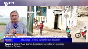 Marine Le Pen sur l'opération place nette à Mayotte: "Cela ne peut pas fonctionner, il n'y a pas de stratégie globale"