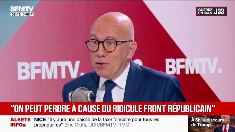 "Je lance un appel à Bruno Retailleau pour qu'il me rejoigne", déclare Éric Ciotti, maire de Nice